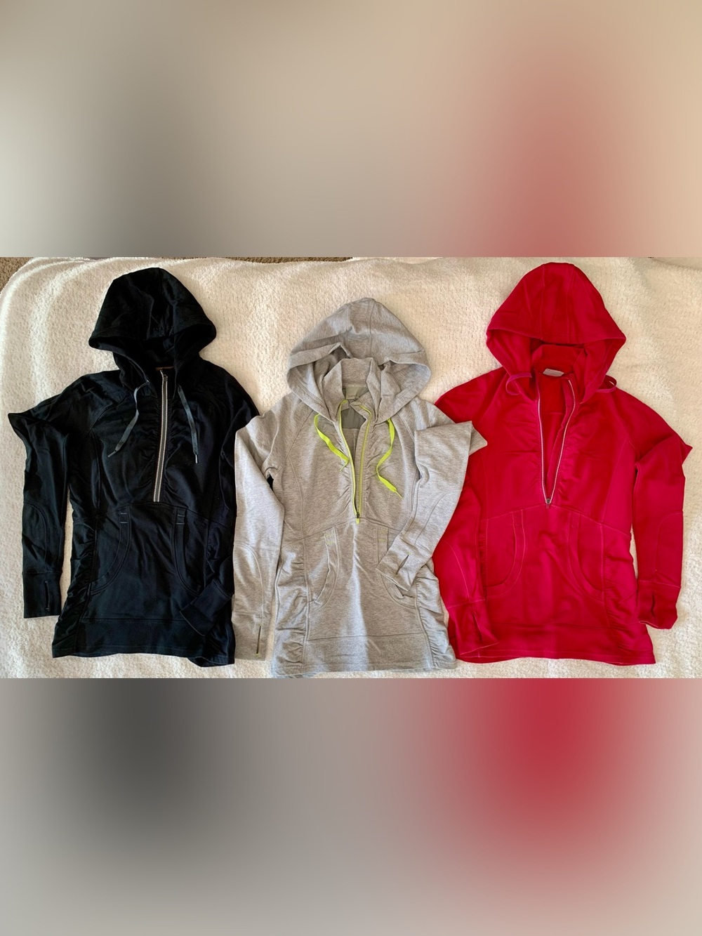 Athleta Heavenly Hail Hoodie Reflective (3-XS) - Colors: hot pink, black & gray